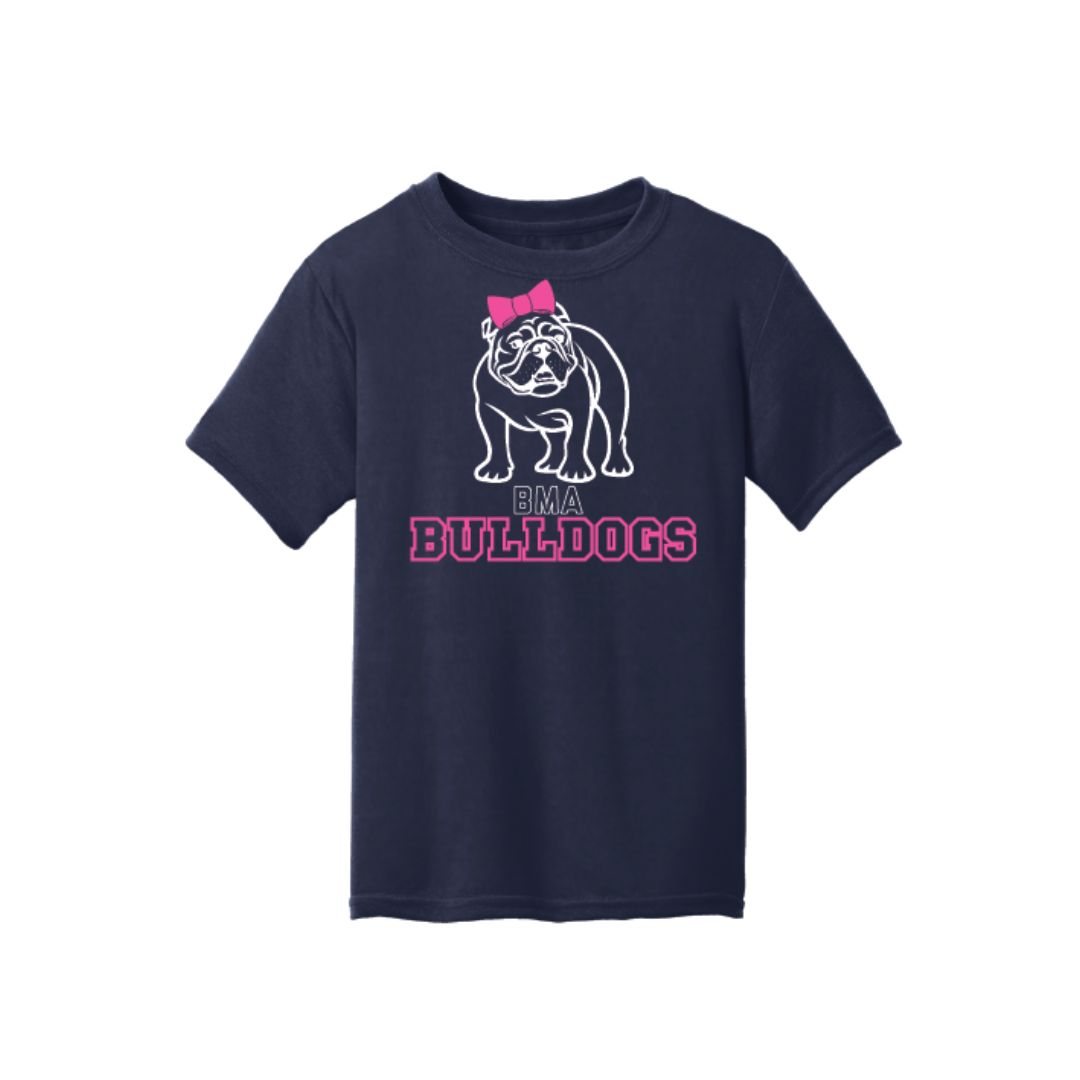 Bulldog Navy Soft Cotton Tee