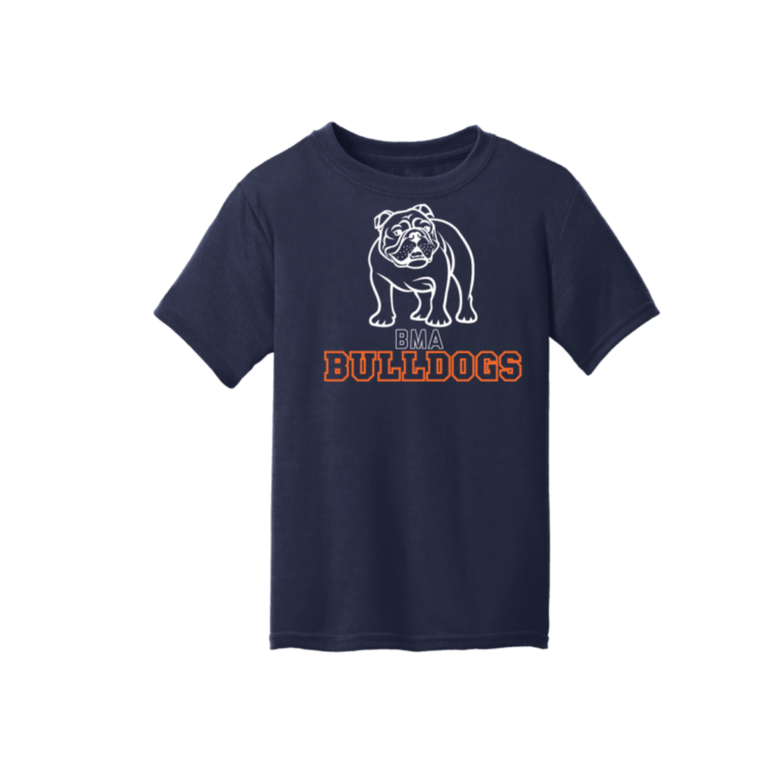 Bulldog Navy Soft Cotton Tee