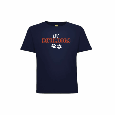 lil bulldogs short sleeve tee navy